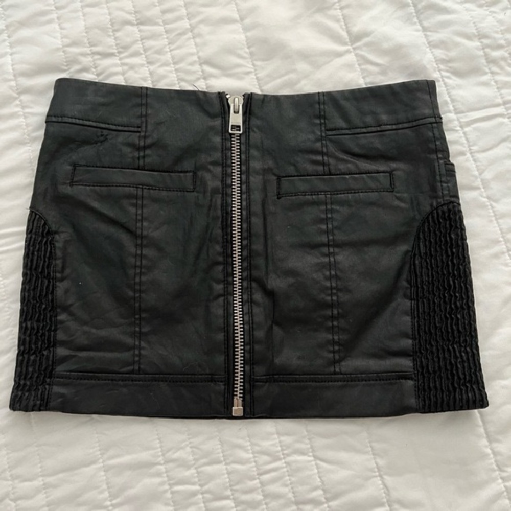AllSaints Leather Mini Skirt – soft buttery leather